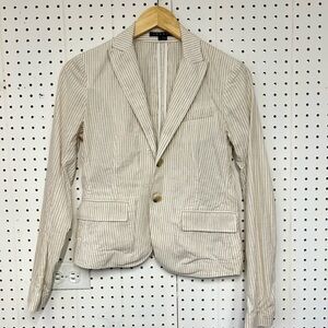 Theory Striped Beige Blazer